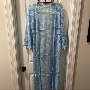 Blue cardigan | Swim Cover Up